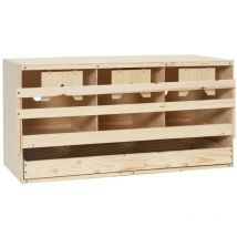 Furniture Limited - Casetta Cova per Galline 3 Scomparti 72x33x38