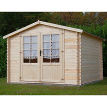 Casetta Da Giardino In Legno Ambra 300x200 Cm Losa Legnami - Casetta Con Grondaia
