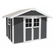 Grosfillex - Casetta Da Giardino In Pvc 'deco 7' Grigio E Bianco 370x298x250 Cm - Cod. 22907235