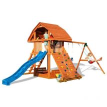 Casetta da giardino per bambini con scivolo Fungoo set giant move beach