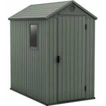 Casetta da Giardino Porta Attrezzi 125,8x184,5x205,1 cmin Evotech+ Keter Darwin 4x6 Verde