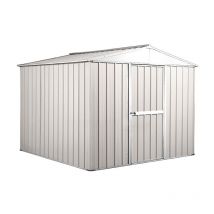 Notek - Casetta deposito attrezzi da esterno in lamiera 276x260cm x h2.12m - 110KG - 7,2mq - colore bianco