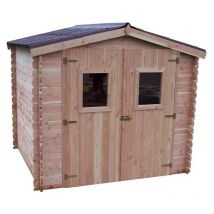 Foresta - Casetta mod. dublin 235x215 in legno douglas massiccio , 28 mm con pavimento