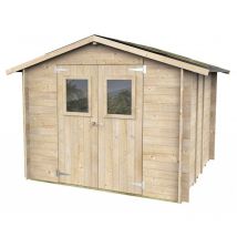 Alce - casetta in legno da giardino 'hobby', 248x248x217 cm