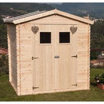 Casetta in legno giada cm. 180X130 con pavimento