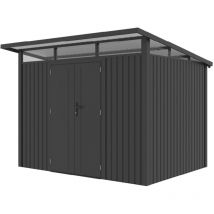 Casetta in Metallo Gardiun Harz 7,29 m2 Esterni 290x251x223 cm in Acciaio con Finestra Laterale e Porta a Due Ante 106x178 cm