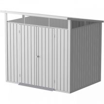 Ezooza - Box in Metallo 250x210 Casetta da Giardino per Attrezzi con Lucernario