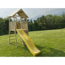 Losa Esterni Da Vivere - Torretta Kikka per bambini pino impregnato con scivolo 130x110cm Losa