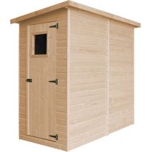 Timbela - Casetta da giardino in legno 2 m2 - esterne A203x223x123 cm - in pannelli in legno naturale - Capanno da giardino – M348A