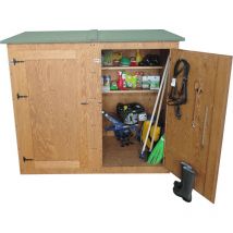 Casetta Portattrezzi In Legno Da Giardino Box Attrezzi per "Esterno" Tetto Verde MADE IN ITALY Mod. Bonifato Ingombro 172x72xH185 Int. 162x62xH185