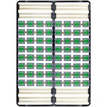 Monmobilierdesign - casi Sommier à lattes avec plots de soutien 140x200 cm sans pieds