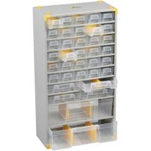 Allibert - Casier métallique à tiroirs Vario pro avec 36 tiroirs 300x140x565mm - sori - 465620