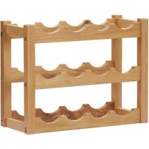 Furniture Limited - Casier à bouteilles 12 bouteilles 47x21x36 cm