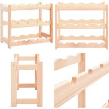 Casier à bouteilles pour 12 bouteilles Pinède - Range bouteille - Range bouteilles - Home & Living - Beige