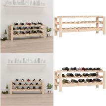 Casier à vin 109,5x30x42 cm Bois de pin massif - casier à vin - casiers à vin - Home & Living - Brun
