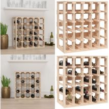 Casier à vin 58,5x33x60,5 cm Bois de pin massif - casier à vin - casiers à vin - Home & Living - Brun