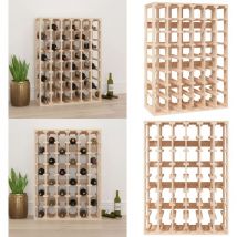 Casier à vin 70x33x94 cm Bois de pin massif - casier à vin - casiers à vin - Home & Living - Brun