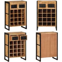 Vidaxl - Casier à vin pour 16 bouteilles Bois de manguier massif - casier à vin - casiers à vin - Home & Living - Brun