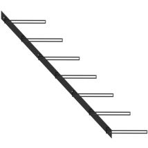 Maison Chic - Casier à bouteilles mural pour 7 bouteilles Meuble Range Bouteille - Noir Métal