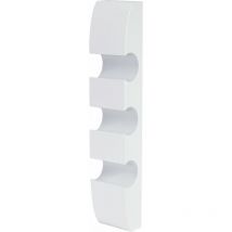 Casier à bouteilles support mural porte-bouteilles pour 3 bouteilles 54x13x9cm en bois blanc 040002520