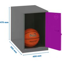 Simonrack - Vestiaire simonlocker dism. mini 475x400x500 mm ant/ros - 475x400x500 0Kg