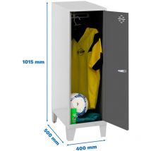 Simonrack - Vestiaire simonlocker dism.single mini 915x400x500+PIES g/an - 1015x400x500 0Kg