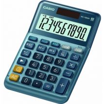 Liderpapel - Casio MS-100EM 10 Digit Desktop Calculator Silver MS-100EM - Silver