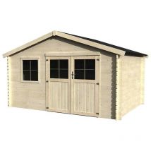 Décor Et Jardin - Caseta de madera - Flodeal. 28 mm. 400x300 cm. 11,86 m²