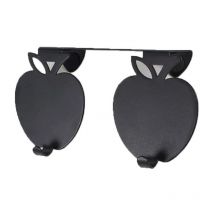 Astuceo - Ganchos para paños de cocina dobles con decoración de manzana
