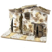 Rossi Rosa - Casolare per Presepe con Due Porte 20x14 cm 11304