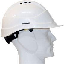 Casque de chantier visière longue kara blanc Auboueix 0031LTC