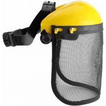Ulisem Casque de sécurité avec visière intégrale en maille pour débroussaillage et abattage Protection forestière et agricole