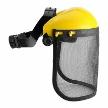Euritecsa - Casque de Sécurité Visière Maille Professionnel , Travaux Forestiers Casque Acier Réglable Masque Complet Léger Anti-Bruit pour