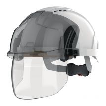 FP - Casque d'escalade industriel evo VISTAshield blanc/fumé abs en 397.EN 50365 jsp
