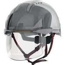 Casque d'escalade industriel evo VISTAshield Dualswitch blanc/ABS fumé