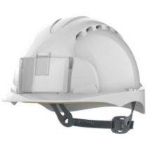 Casque de sécurité glissière ventilé EVO2 Badge Blanc