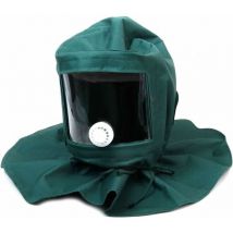 Casque Masque Protection Anti-Vent Anti-Poussière pour Sablage - Idéal pour une Utilisation avec Sableuses