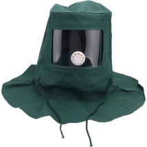 Casque Masque de Protection Anti-Vent Anti-poussière pour Sablage Sableuse