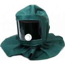 Casque Masque de Protection Anti-Vent Anti-poussière pour Sablage Sableuse