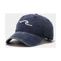 Casquette brodée en trois dimensions délavée pour femme, nouveau style Casquette de baseball polyvalente tendance de la rue pour homme