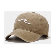 Casquette brodée en trois dimensions délavée pour femme, nouveau style Casquette de baseball polyvalente tendance de la rue pour homme