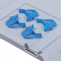 Pinzas para caja EuroBox, azul (VE4St.)