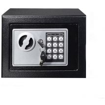 Cassaforte Elettronica A Muro 6L Cassetta di sicurezza Con Chiave 23x17x17Cm