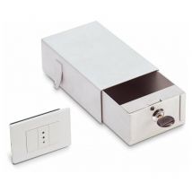 Cassaforte Invisibile Monocassetto a Muro Finta Presa di Corrente Elettrica a Chiave Technomax Sm/1