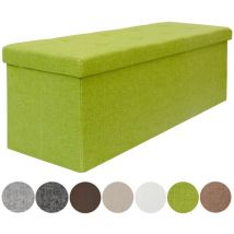 Cassapanca 110x38x38cm incl 2 pareti divisorie Verde Limone - grün