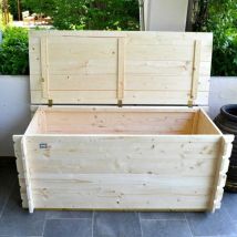 Cassapanca Giove in Legno con Coperchio 130x60x54 cm