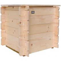 Cassapanca Gaia in Legno con Coperchio 60x60x54 cm