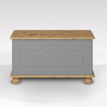Cassapanca richmond cm 82,4X39,9 h. 44,8 elephant grey e almond