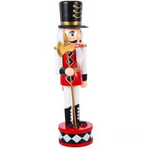 Casse-Noisette en Bois à Thème de Noël Casse-Noisette Debout Décorations de Noël