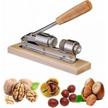 Tumalagia - Tigrezy Casse-Noisette Manuel,Écrous Casse Noix Pinces En Noyer Inoxydable Pince à Châtaignes Pince Casse Noisette Ouvre-Écrou Cuisine